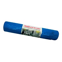 Мешки для мусора 200 л, с завязками, синие, в рулоне 5 шт., ПВД, 45 мкм, 1100х850 мм, Концепция Быта Vitalux, 604934 в Екатеринбурге