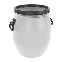 Бочка пластиковая 48 л с хомутом белая в Екатеринбурге