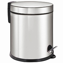 Ведро-контейнер для мусора урна с педалью LAIMA Classic Plus, 5 л, зеркальное в Екатеринбурге