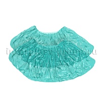 Бахилы бирюзовые 2000 шт (1000 пар), 16 мкм, однослойные, с одной резинкой, Эконом в Екатеринбурге