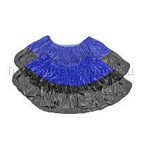 Бахилы сине-черные 1000 шт (500 пар), 54 мкм, двойная подошва, с одной резинкой, Прочные+ в Екатеринбурге