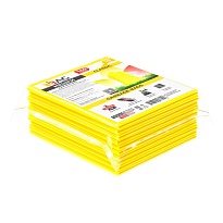 Мешки для мусора 160 л, желтые, в пачке 10 шт., ПВД, 40 мкм, 900х1100 мм, i-Bag в Екатеринбурге