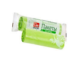 Мешки для мусора 120 л, биоразлагаемые, на втулке, зеленые, в рулоне 10 шт., ПНД, 18 мкм, 1100х700 мм, GRIFON Bio, 100-120 в Екатеринбурге